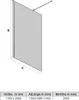 SONNI 110x200 cm Walk-In Dusche mit Stabilisator aus 8 mm Produktbild-Vorschau 7