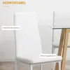 HOMCOM : lot de 4 chaises de salle à manger, chaises de Voir les images du produit 6