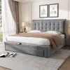 MODFU Lit coffre 140x190 - Lit double rembourré avec tête Voir les images du produit 3