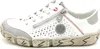 A single white sneaker with gray accents and red stitching, shown from the side. Podgląd zdjęcia produktu