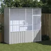 vidaXL Woliera szara 215x78x200 cm Stal ocynkowana Podgląd zdjęcia produktu 8