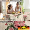 Tischdecke Shabby Chic Postkarte Rosen Beige Oval 200x140cm Produktbild-Vorschau 6