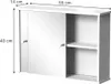 Koupelnová skříňka se zrcadlem Vicco Mireo Bílá 55 x 40 cm Náhled obrázku produktu 2