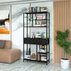 FATIVO Bibliothèque Étagère avec 6 Tablettes et 2 Tiroirs – Voir les images du produit 4
