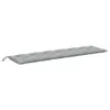 Gartenbank-Auflagen 2 Stk. Melange Hellgrau 200x50x7 cm Produktbild-Vorschau 5