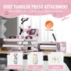 SucceBuy pressa termica, 12 x 15 pollici, 8 in 1, rosa - Anteprima dell’immagine prodotto 3