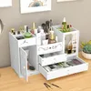 Kosmetický organizér Kosmetický box Zásuvka se zrcadlem PVC Náhled obrázku produktu 2