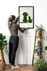 Moosbild mit Echtem Isländisch Moos - 40x60 cm - Schwarzer Produktbild-Vorschau 4