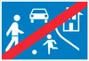 Spielstraße Ende Schild A6 (105x148mm) Produktbild-Vorschau 1