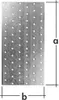 Płyta perforowana 260 x 120 x 2,00 mm Łącznik płaski Podgląd zdjęcia produktu 1