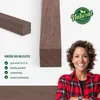 Holzleiste - Nussbaum gehobelt - 25 x 25 x 1000 mm Produktbild-Vorschau 4