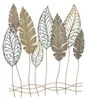 Mauro Ferretti 3D Wandpaneel FOGLIE Gold/Silber 75x2.5x87 Produktbild-Vorschau 1