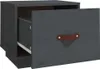 vidaXL Nachttisch Grau 40x34x35 cm Massivholz Kiefer Produktbild-Vorschau 6