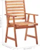 Garten-Essstühle 6 Stk. mit Kissen Massivholz Akazie Produktbild-Vorschau 5
