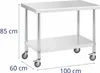 Expondo Royal Catering Edelstahltisch mit Rollen - PREMIUM Produktbild-Vorschau 6