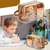 Capybara Federmäppchen Groß mit Reißverschluss für Mädchen Produktbild-Vorschau 2