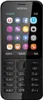 A black Nokia feature phone is shown against a black background, displaying its home screen with various app icons and a keypad. Produktbild-Vorschau