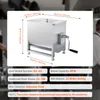SucceBuy Manueller Fleischmischer 80L Festtank für Wurst- Produktbild-Vorschau 7