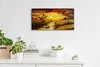 Wandbild Leinwand Bilder Wanduhr 60x30 Gemälde Landschaft Produktbild-Vorschau 3