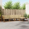 vidaXL Outdoor-Sofagarnitur mit Kissen 5 pcs Natur und Produktbild-Vorschau 2