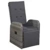 vidaXL 5-tlg. Garten-Essgruppe Grau Produktbild-Vorschau 2