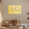 MuchoWow® Poster Weltkarte - Vintage - Gelb 60x40 cm - Produktbild-Vorschau 6