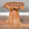 Massivholz Teak Beistelltisch MELAYA Natural ca.D 45cm Produktbild-Vorschau 1