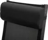 Close-up of the headrest of a black garden chair. Produktbild-Vorschau