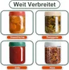 Overnight Oats Gläser mit Deckel, 500ml Einmachgläser mit Produktbild-Vorschau 6