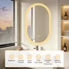 WISFOR, lustro do łazienki LED, owalne, 50x80 cm, lustro Podgląd zdjęcia produktu 5