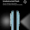 Close-up of two phone camera protectors with a light beam emanating from one. Produktbild-Vorschau
