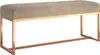 vidaXL Panca Beige 110x36x45 cm Velluto Anteprima dell’immagine prodotto 1