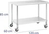 Expondo Royal Catering Tavolo in acciaio inox con rotelle - Anteprima dell’immagine prodotto 7