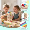 Jeu de société Montessori en bois, tour d'apprentissage des Voir les images du produit 3