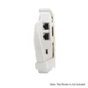 A white wall mount for a TP-Link Deco M5/P7 WiFi system, shown from the side. Náhled obrázku produktu