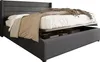 OKWISH Lit coffre 140x200 cm - Lit double rembourré Beige Voir les images du produit 10