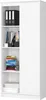 Schrank Büroregal Bücherregal Regal weiß 80cm breit 180cm Produktbild-Vorschau 4