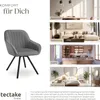 tectake® Drehbarer Armlehnstuhl Snug gepolstert, in Produktbild-Vorschau 6