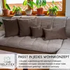Selfitex 4er Set Cord Kissen inkl. Füllkissen, weich und Produktbild-Vorschau 5