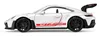 A white Porsche 911 GT3 RS toy car is shown from the side against a white background. Anteprima dell’immagine prodotto
