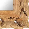 vidaXL Zrcadlo ručně vyřezávané hnědé 110x50 cm z masivního Náhled obrázku produktu 3