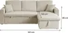 Ecksofa mit Schlaffunktion aus Cord "Alain" - 3-Sitzer - Produktbild-Vorschau 5