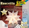 The image shows the packaging for a Bascetta Star Set, transparent paper, with a folded paper star prominently displayed. Podgląd zdjęcia produktu