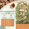 Jardinière COSTWAY avec treillis, jardinière d'extérieur Voir les images du produit 4