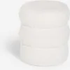 Fußhocker Teddy Bouclé im modernen Zylinderdesign Okami - Produktbild-Vorschau 1