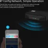 A black WiFi box with colored indicator lights is shown with a smartphone displaying a connection interface, illustrating a network configuration process. Produktbild-Vorschau