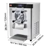 A commercial ice cream machine with dimensions indicated by text overlays. Produktbild-Vorschau