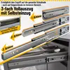 ISOISL 2 Paar Schubladenschienen 300 mm mit Dämpfung, Produktbild-Vorschau 4