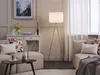 BELIANI Stehlampe Gold und Weiß Metall 148 cm runder Produktbild-Vorschau 9