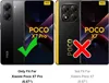 Two smartphones are shown side-by-side, with overlays indicating compatibility. The left phone is labeled 'Only Fit For Xiaomi Poco X7 Pro' with a green checkmark. The right phone is labeled 'Not Fit For Xiaomi Poco X7' with a red 'X'. Anteprima dell’immagine prodotto